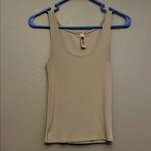 SKIMS Tan Fitted Tank Top